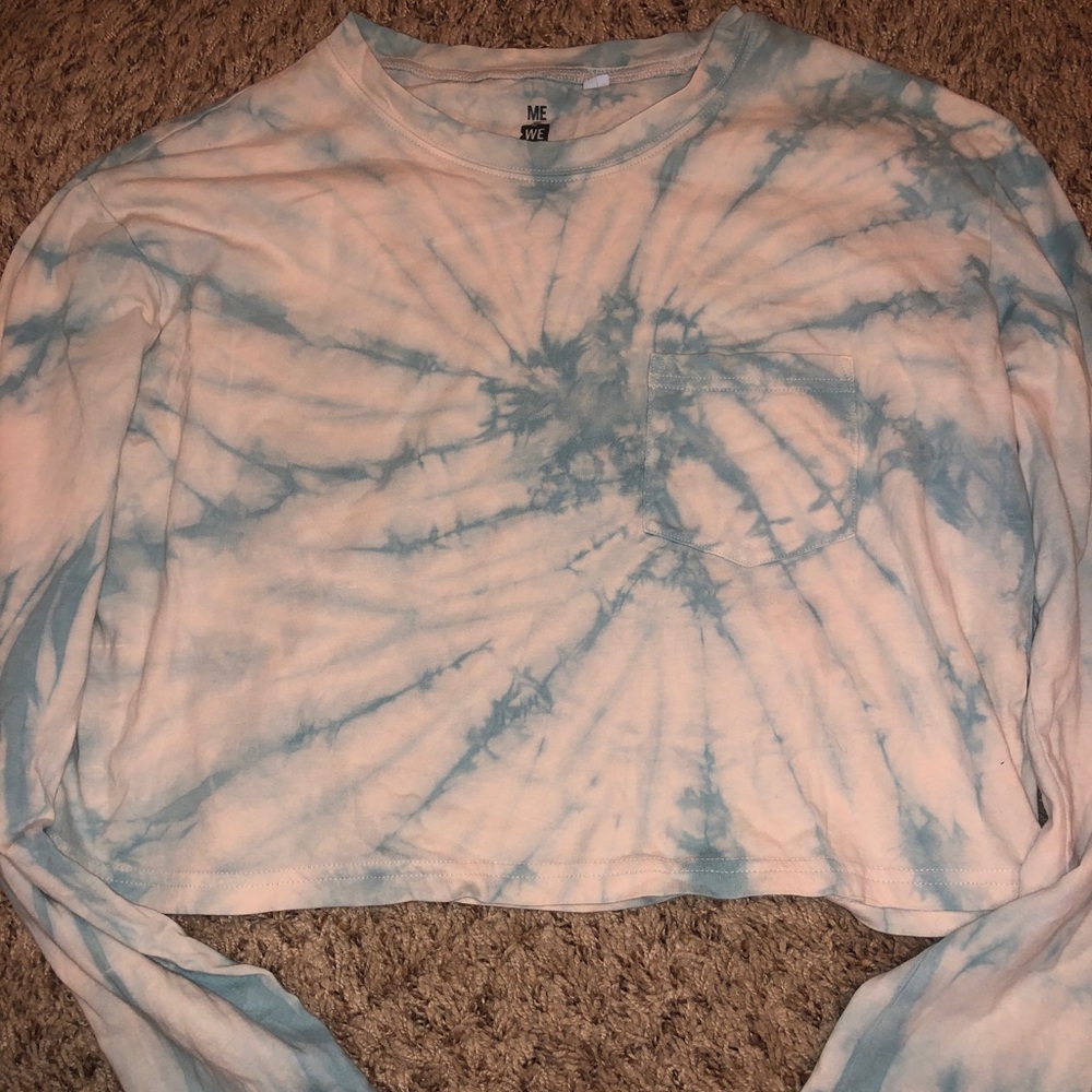 Cropped Tie Dye Long Sleeve